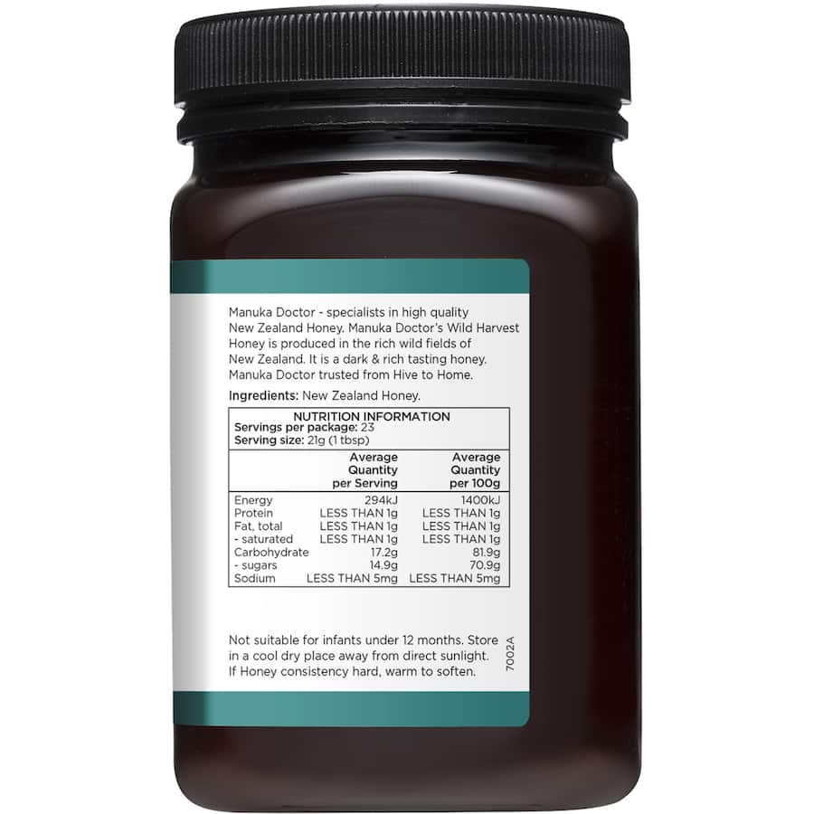 Manuka Doctor Wild Harvest Honey 500g