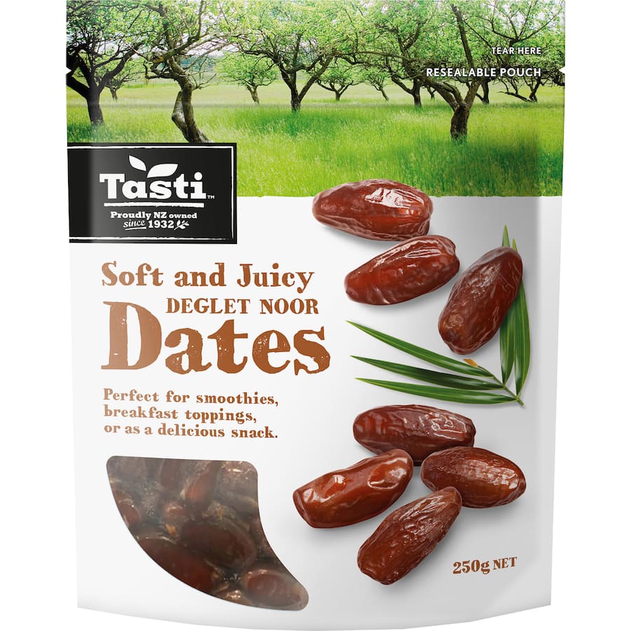 Tasti Dates Soft And Juicy Deglet Noor 250g