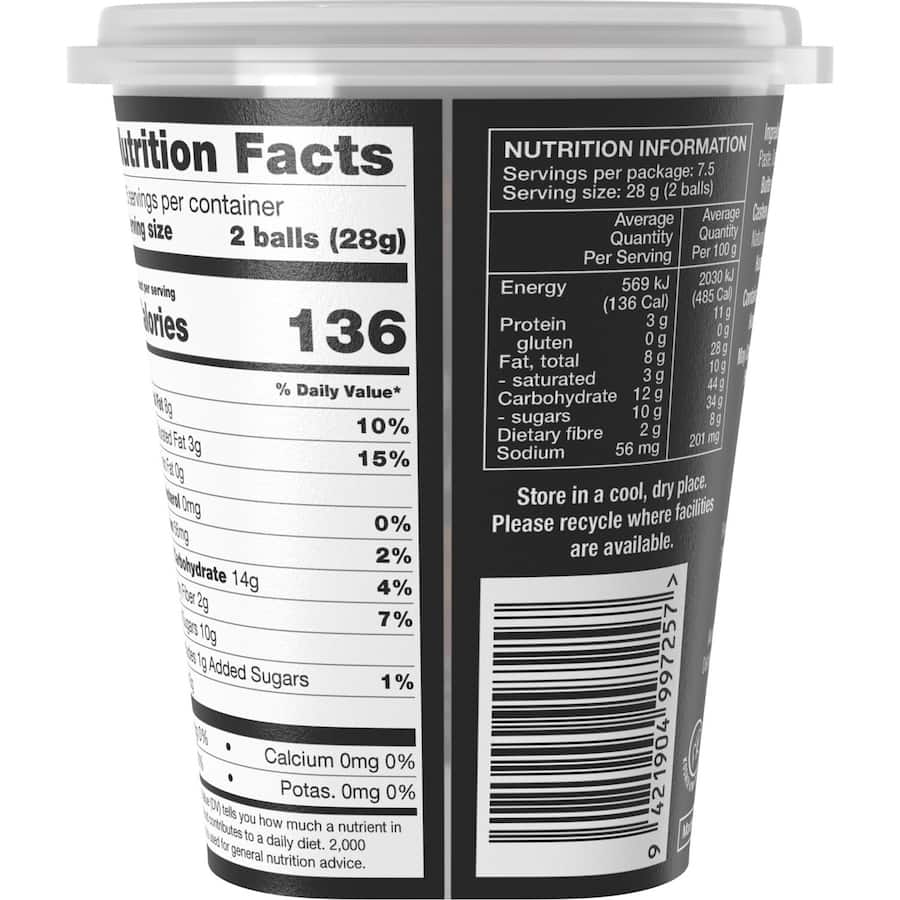 Frooze Balls Snack Balls Caramel Nut Butter 210g