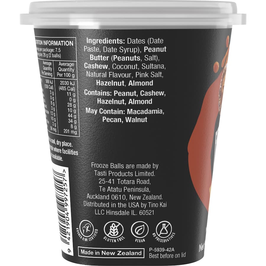 Frooze Balls Snack Balls Caramel Nut Butter 210g