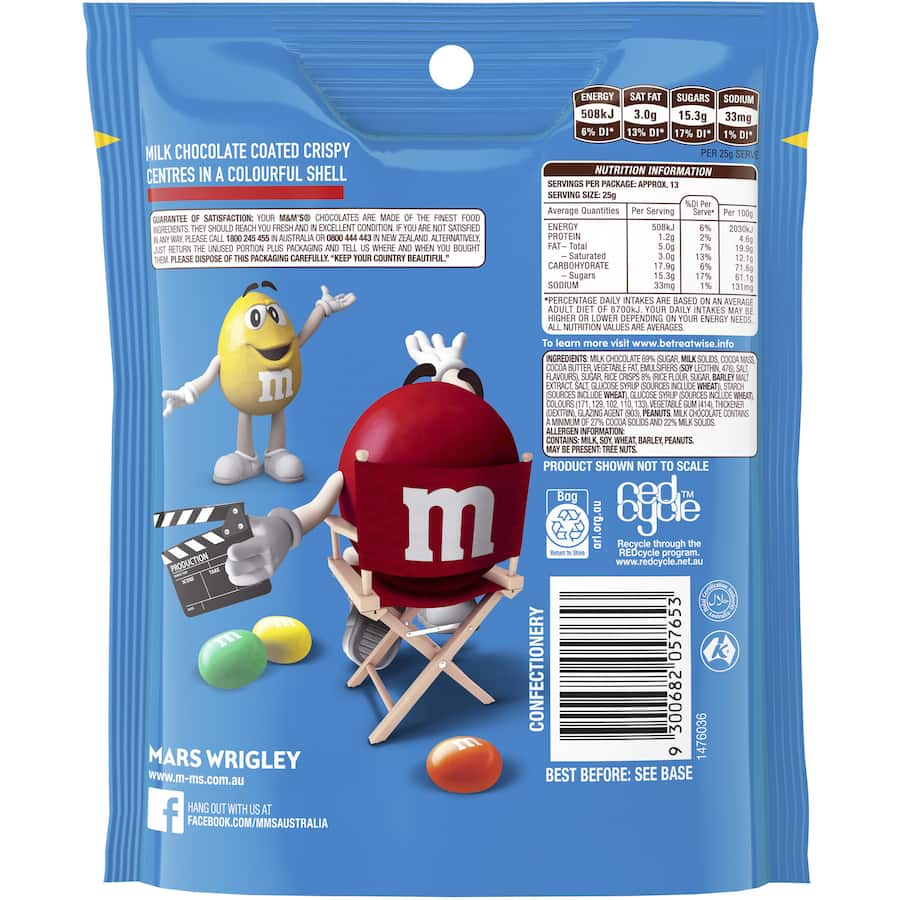 M&ms Sweets Crispy Pouch 335g