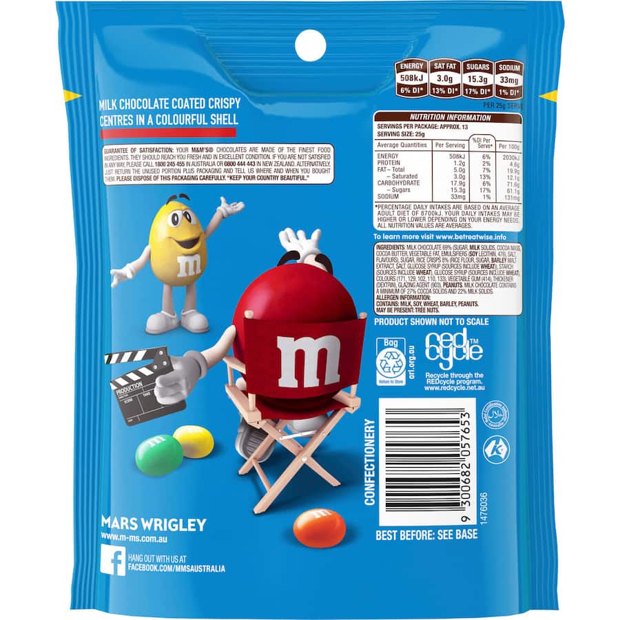 M&ms Sweets Crispy Pouch 335g