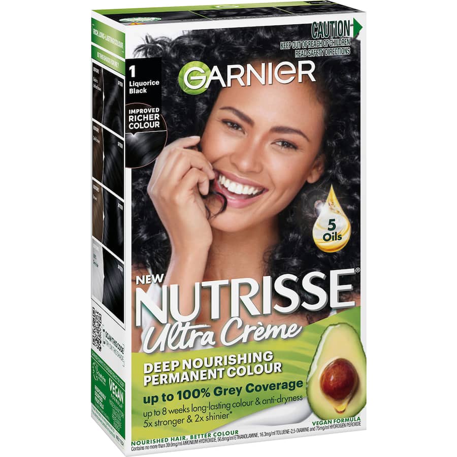 Garnier Nutrisse Hair Colour Liquorice 1.0 1pack