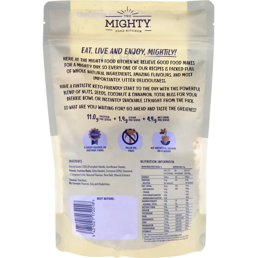 The Mighty Food Kitchen Keto Granola Grain-free 400g