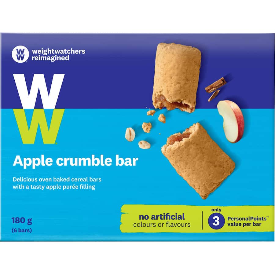 Weight Watchers Muesli Bars Apple Crumble 6pk 180g
