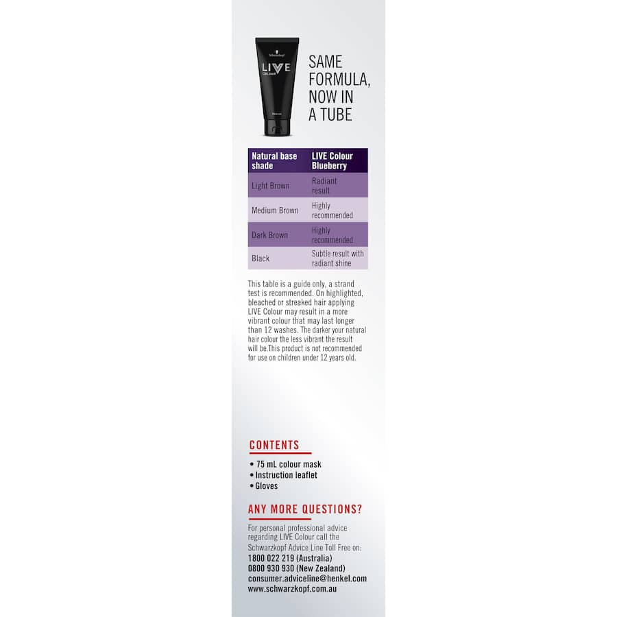 Vibrant Blueberry hair dye for bold color transformation, enriched formula for soft, shiny hair, ideal for creative styles.