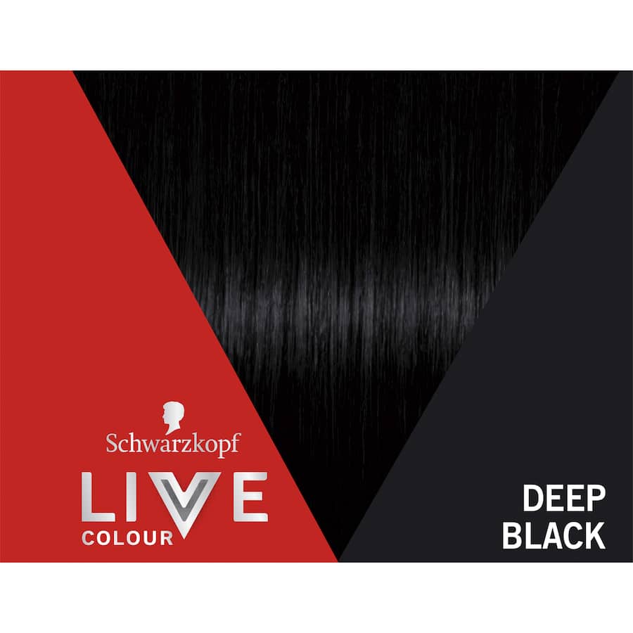 Vibrant deep black hair color dye for bold looks and full grey coverage, nourishing for healthy, shiny hair.