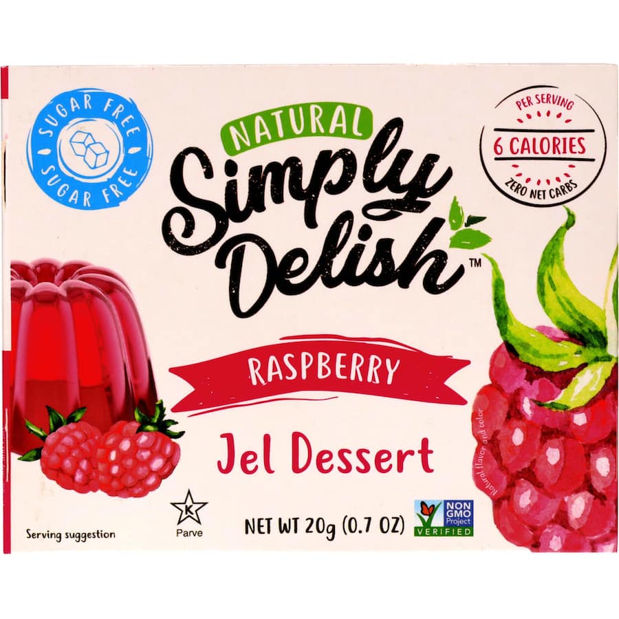 Simply Delish Vegan Jelly Crystals Raspberry