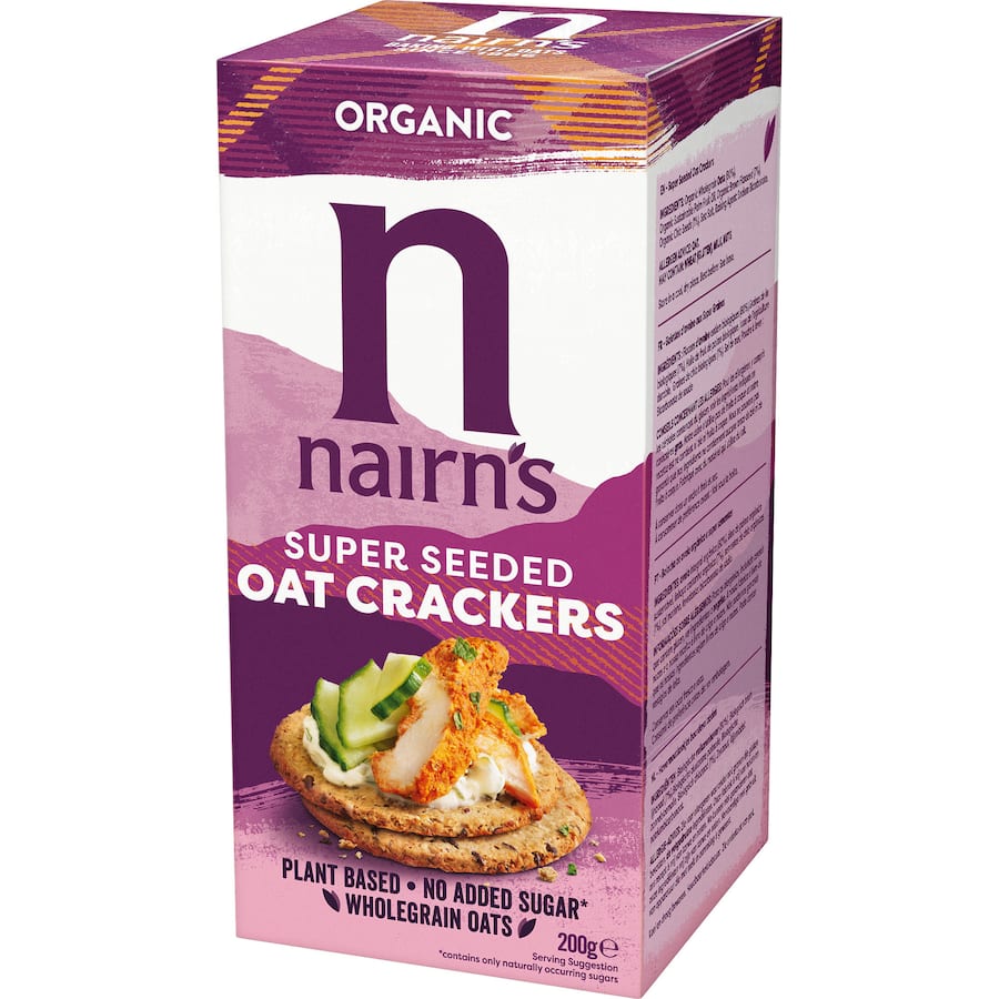 Nairns Organic Oat Crackers Super Seeded 200g