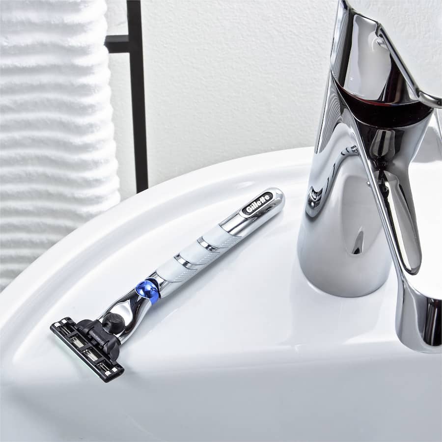 Gillette Mach 3 Turbo 3D Replacement Blades for a close, smooth shave with advanced comfort and precision technology.