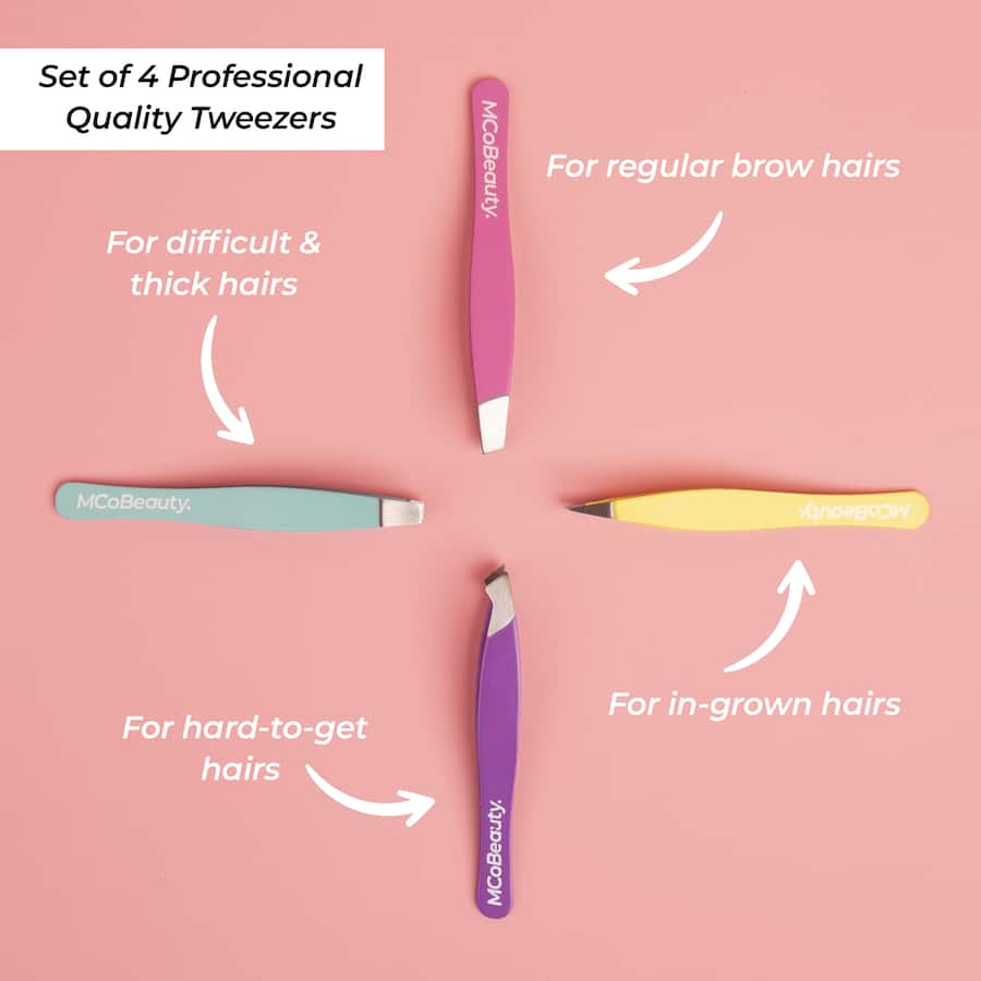 Mcobeauty Tweezers Perfect 4pack