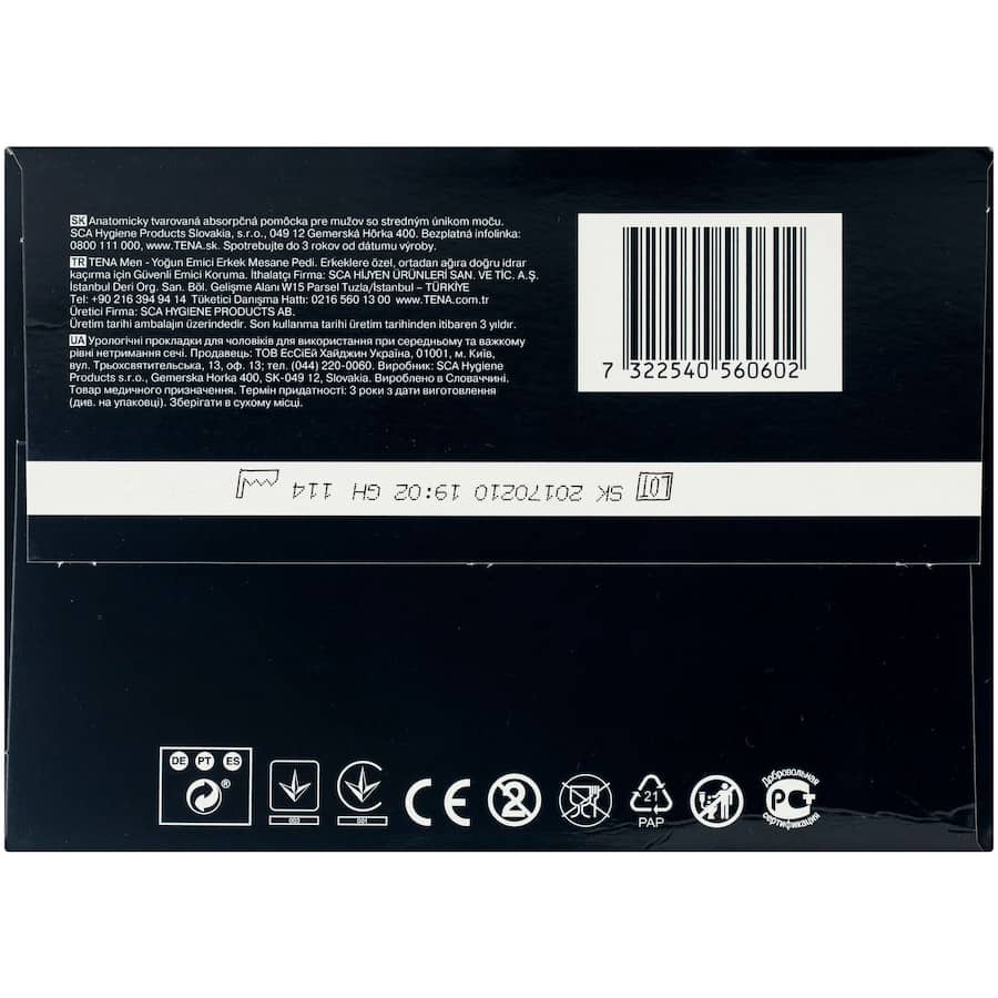 TENA Men Level 3 pads, designed for heavy bladder leaks, offer discreet fit, odor control, and maximum absorbency for confident wear.