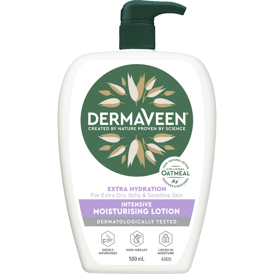 Dermaveen Moisturising Lotion Intensive Extra Hydration Pump 500mL