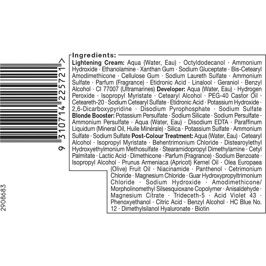 Nordic Blonde Hair Colour L1++ Ultimate Lightener 1pack