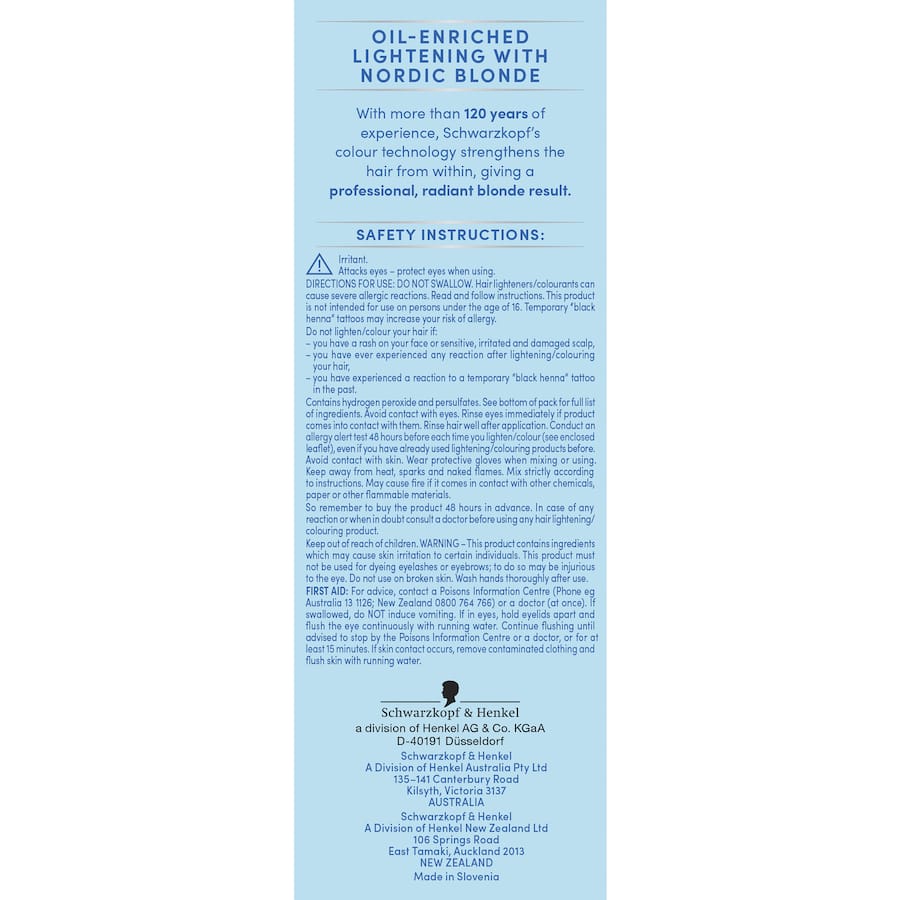 Transform your hair with Nordic Blonde L101, a nourishing silver blonde dye for vibrant, salon-quality results at home.