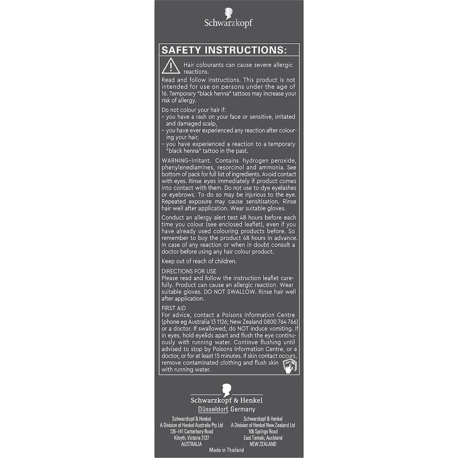 Schwarzkopf Brilliance Hair Colour 68 Chocolate Rush 1pack