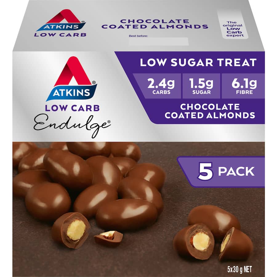 Atkins Endulge Chocolate Almonds 150g box 5pack