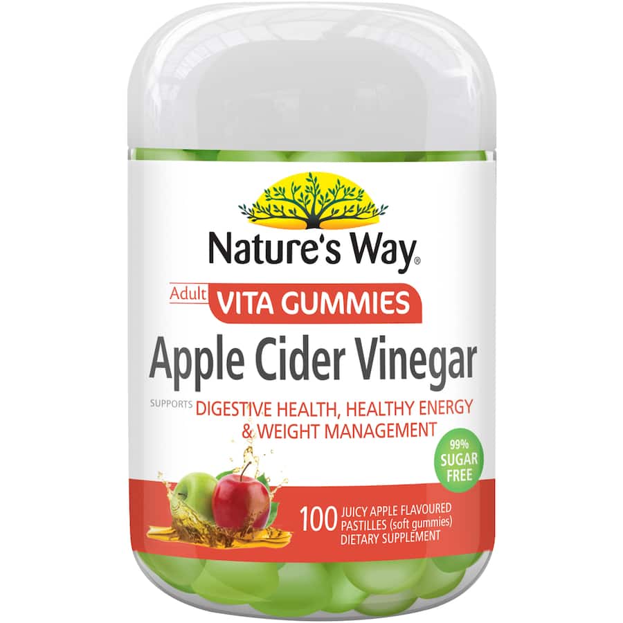 Nature's Way Vita Gummies Dietary Supplement Apple Cider Vinegar 100ea