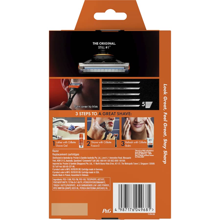 Gillette Fusion Razor Starter Kit 1ea