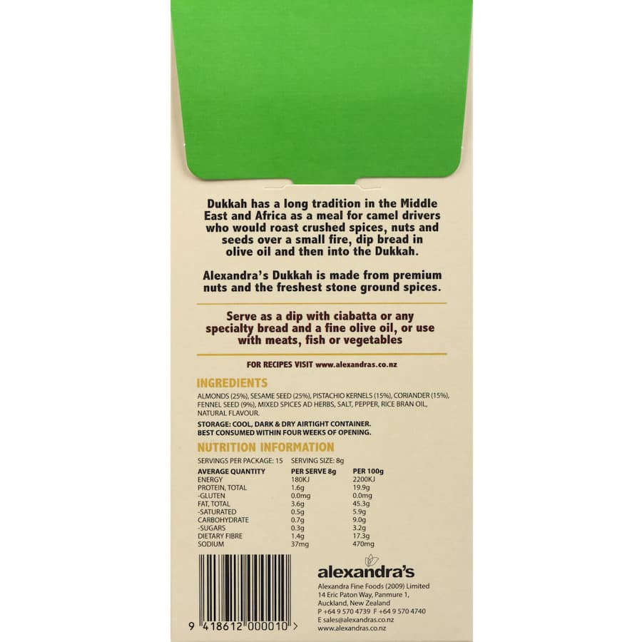 Alexandra's Dukkah Aromatic