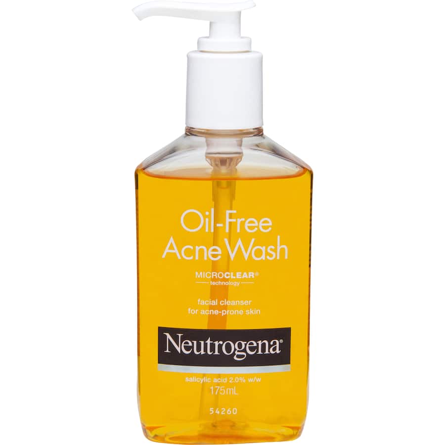 Neutrogena Oil Free Face Wash with 2% Salicylic Acid, designed for acne-prone skin, offers deep cleansing without over-drying.