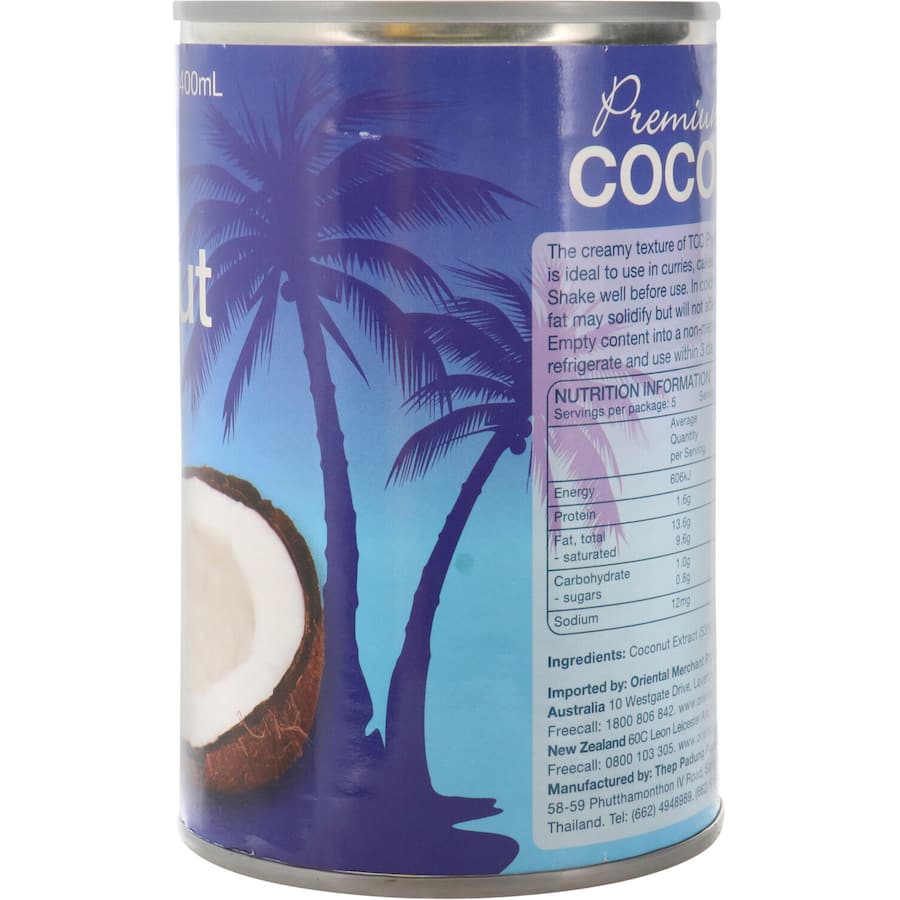 Tcc Coconut Milk Premium Can 400mL