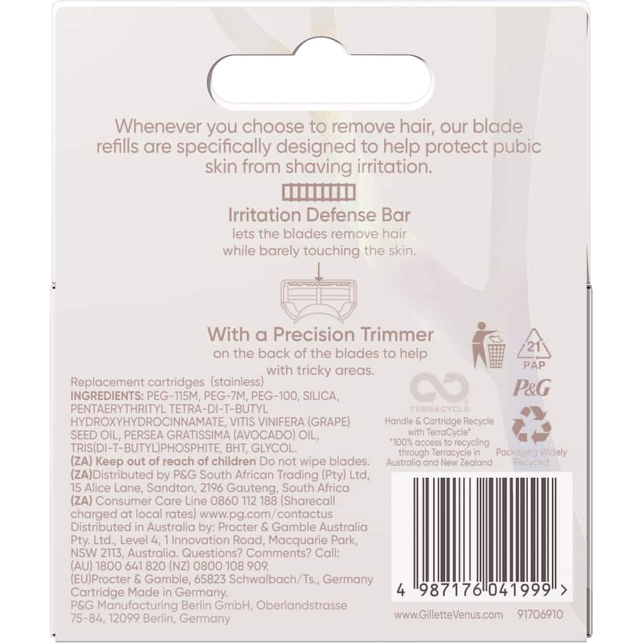 Gillette Venus Pubic Hair & Skin 3pack