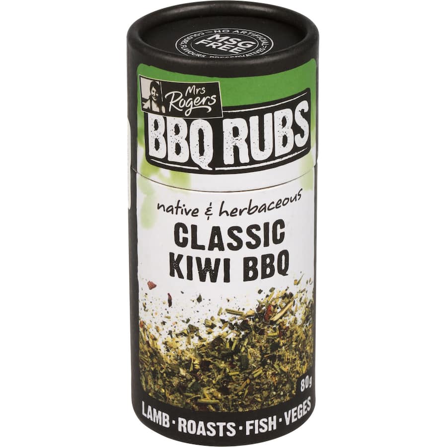 Mrs Rogers Bbq Rub Classic Kiwi Shaker 80g