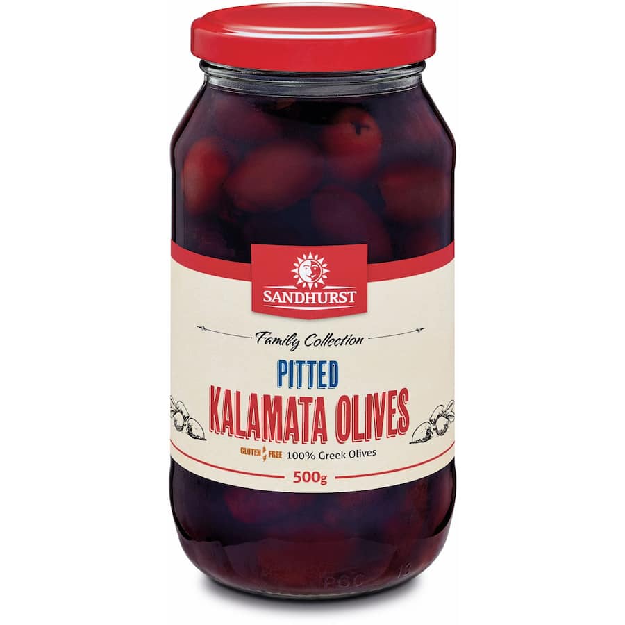 Sandhurst Olives Pitted Kalamata 500g