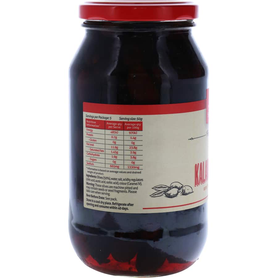 Sandhurst Olives Pitted Kalamata 500g