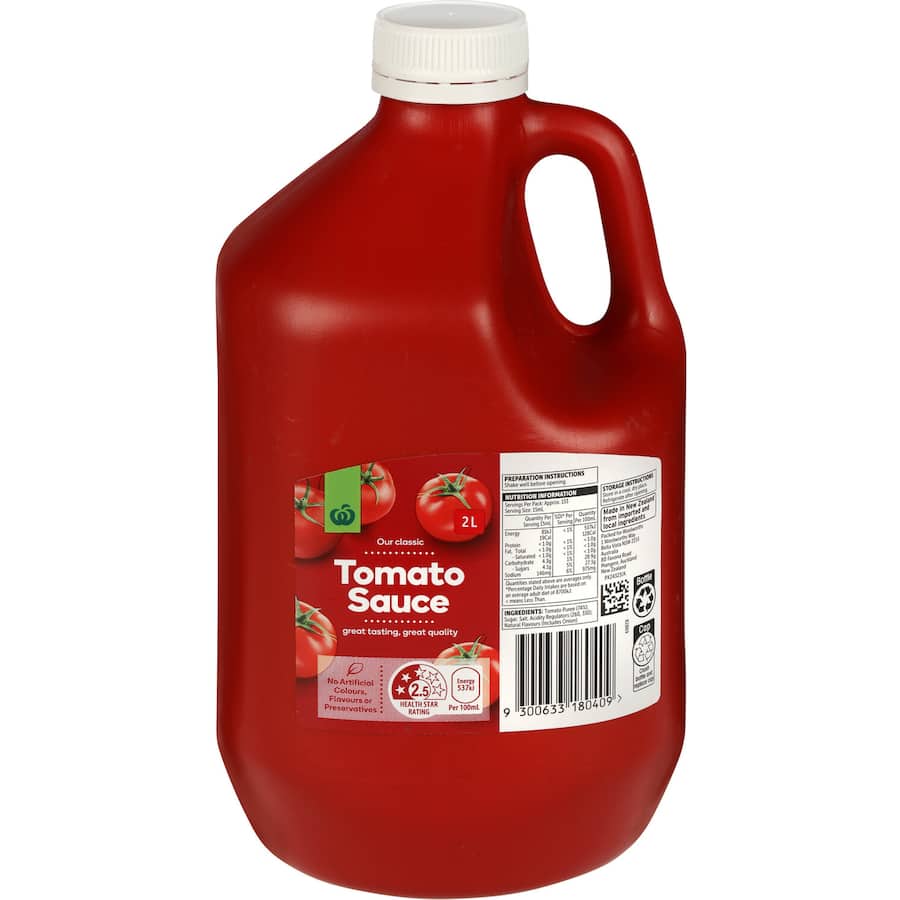 Woolworths Tomato Sauce 2L