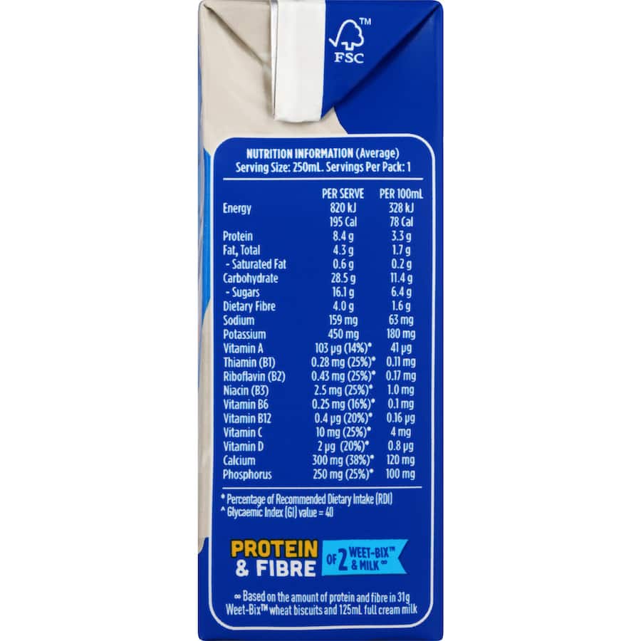 Sanitarium Up & Go Liquid Breakfast Vanilla Ice 3pk 250mL