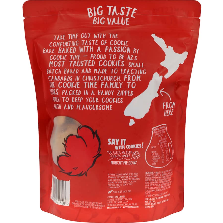 Cookie Bake By Cookie Time Cookies Triple Choc Chip 400g
