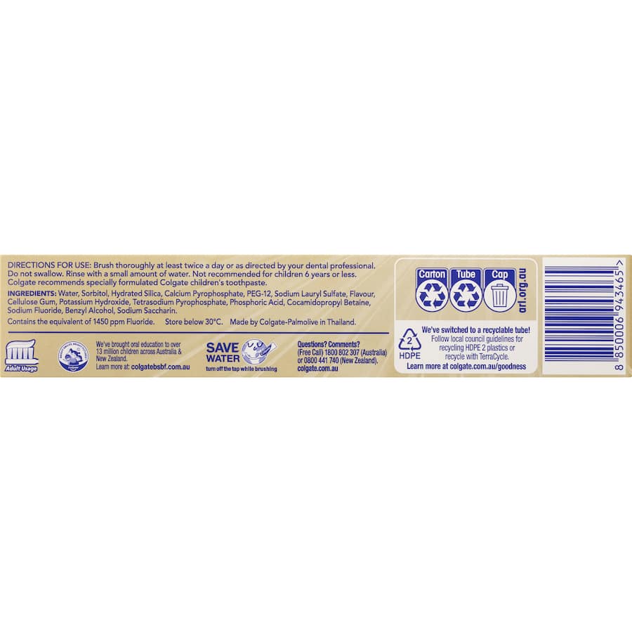 Colgate Advanced Whitening Toothpaste value pack, featuring micro-cleansing crystals for whiter teeth and tartar control.