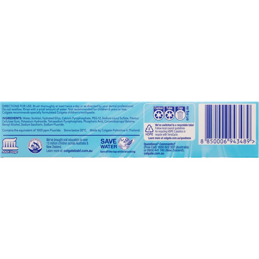 Colgate Advanced Whitening Toothpaste features micro-cleansing crystals for whiter teeth and plaque removal in just 7 days.