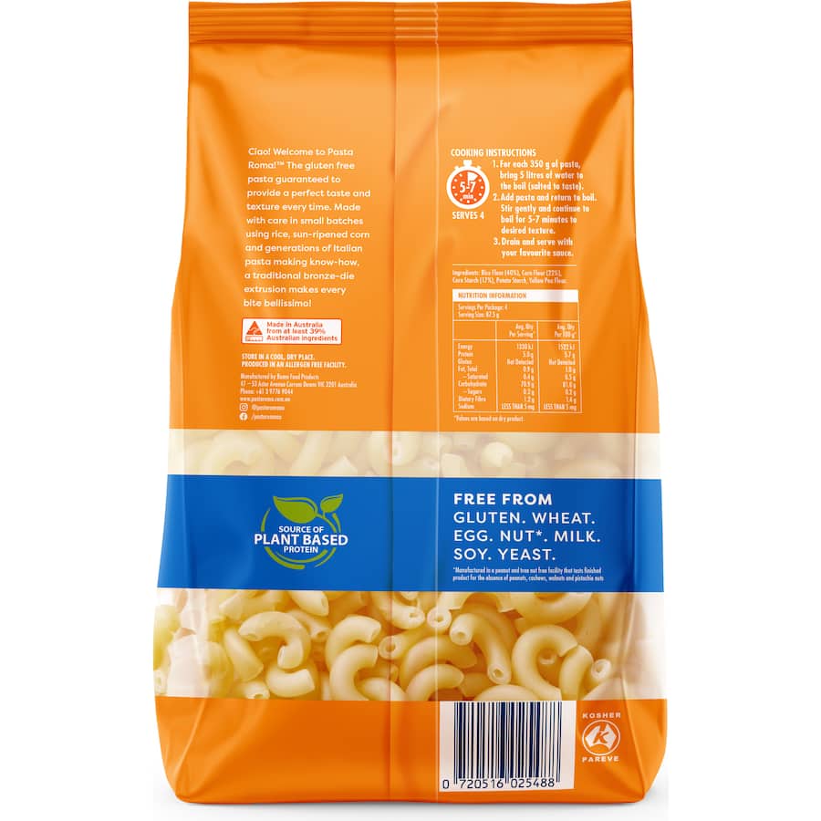 Pasta Roma Pasta Macaroni Gluten Free