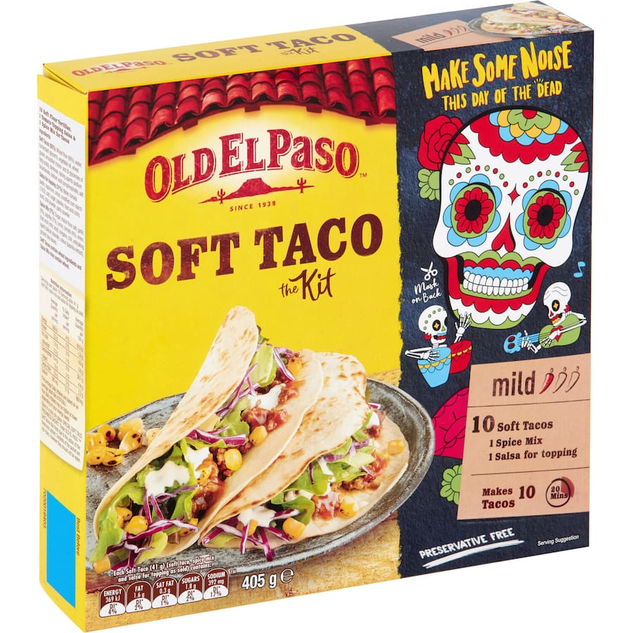 Old El Paso Taco Kit Soft 10 pack 405g