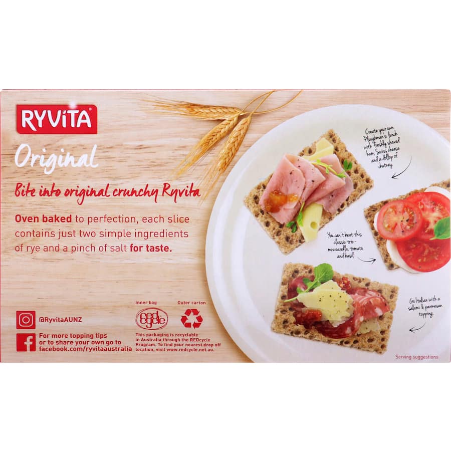 Ryvita Crispbread Original Rye 250g