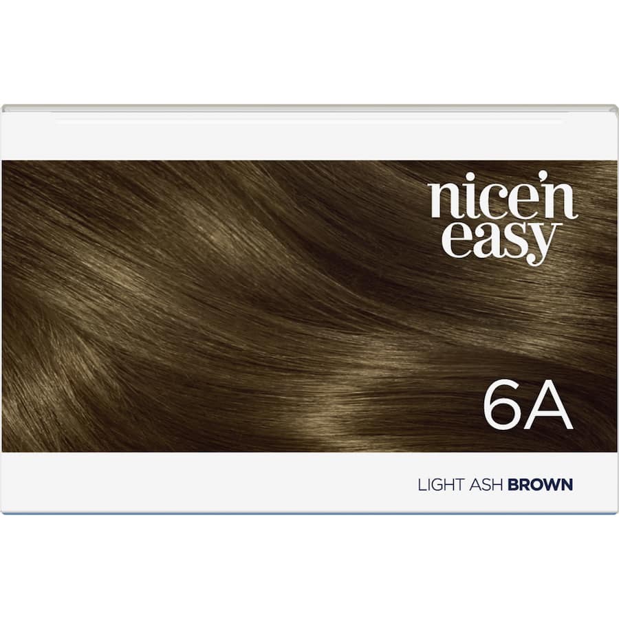 Clairol Nice N Easy Hair Colour Light Ash Brown 6a 1pack