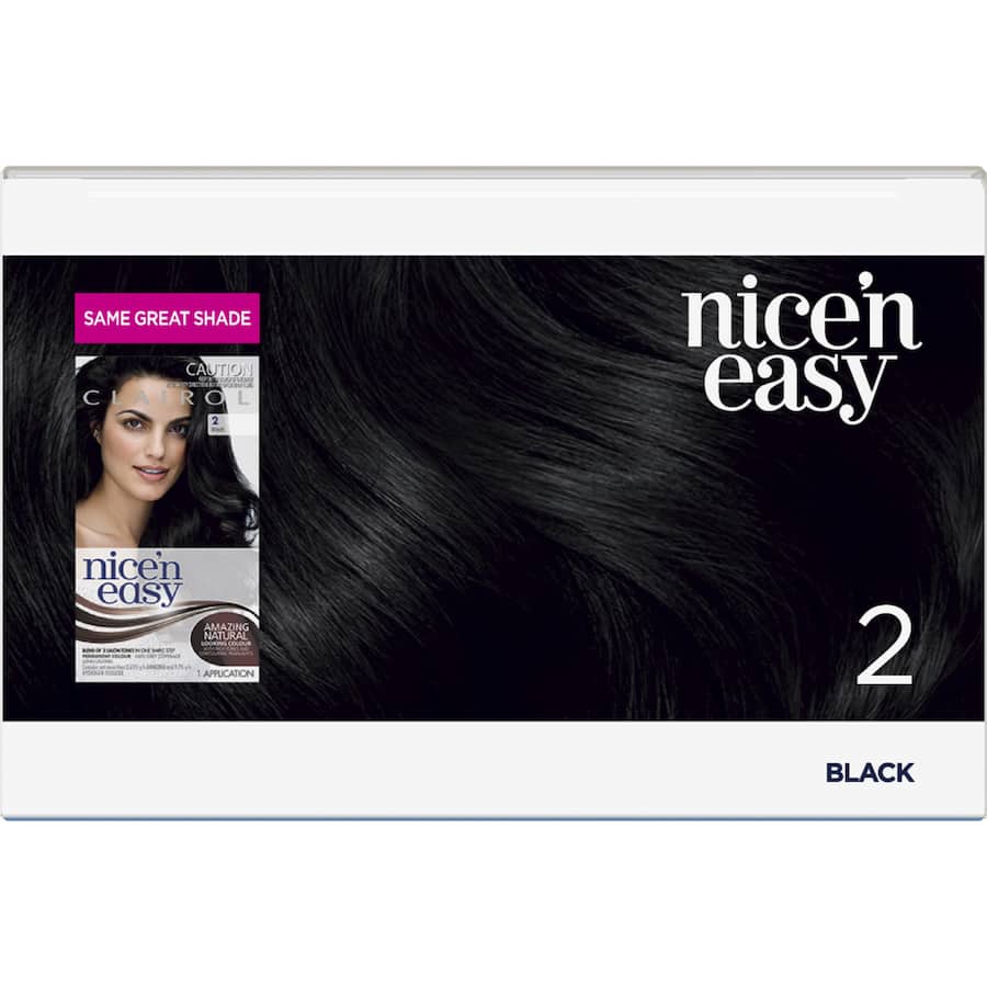 Clairol Nice N Easy Hair Colour Black 2 1pack