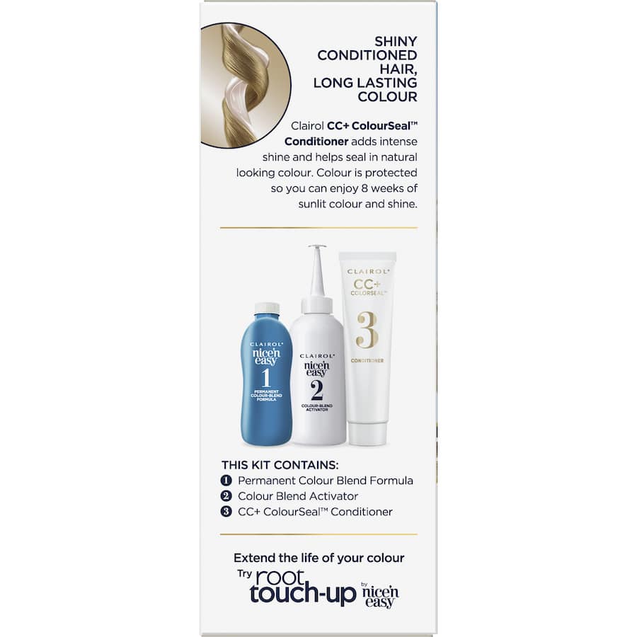 Clairol Nice N Easy Hair Colour Medium Ash Blonde 8a 1pack