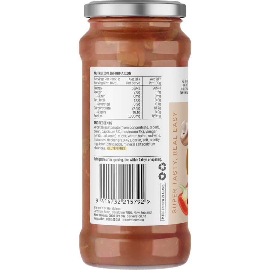 Barkers Meal Sauce Hearty Casserole: a flavorful, gluten-free sauce perfect for transforming meals into comforting casseroles.