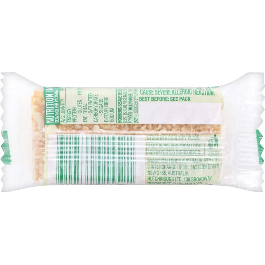 Golden Days Snack Bar Yoghurt Sesame Snap G/free