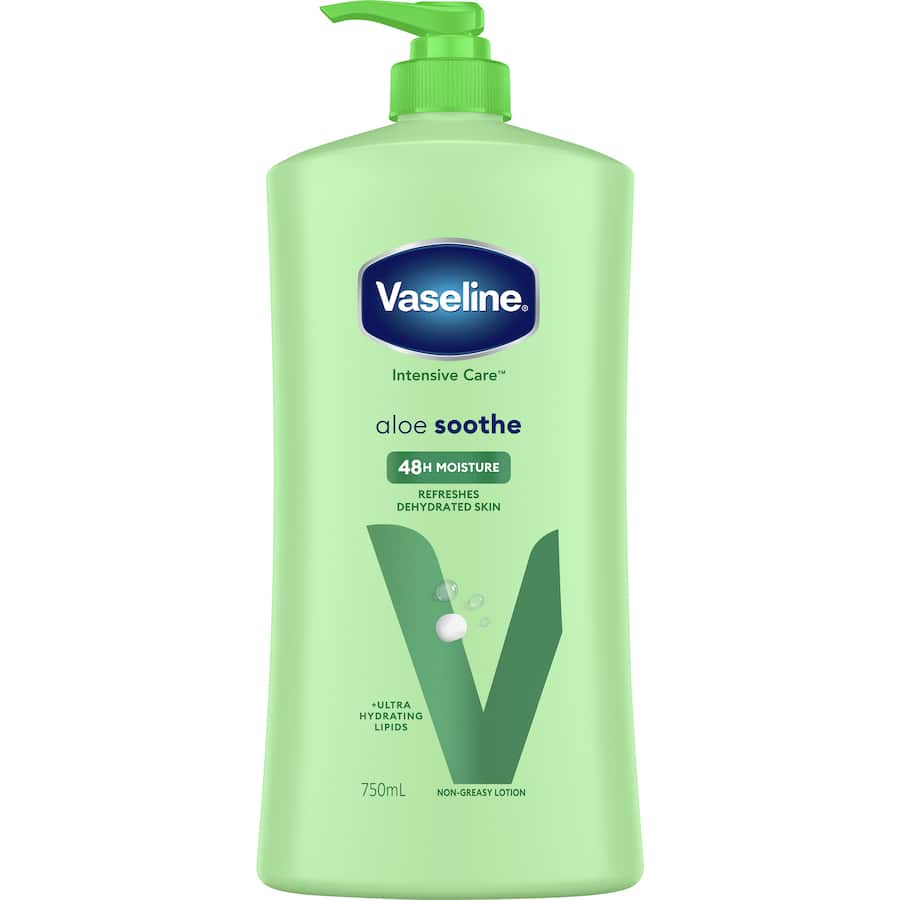 Vaseline Intensive Care Body Lotion Aloe Vera Pump 750mL