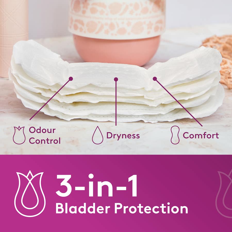 Poise Women's Continence Pads Light Liners offer ultra-thin, discreet protection for light bladder leakage with impressive absorbency.