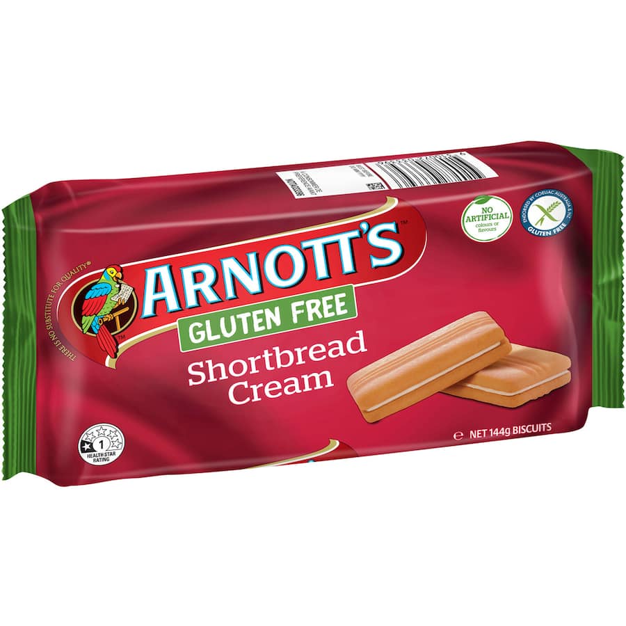 Arnotts Shortbread Cream Gluten Free 144g