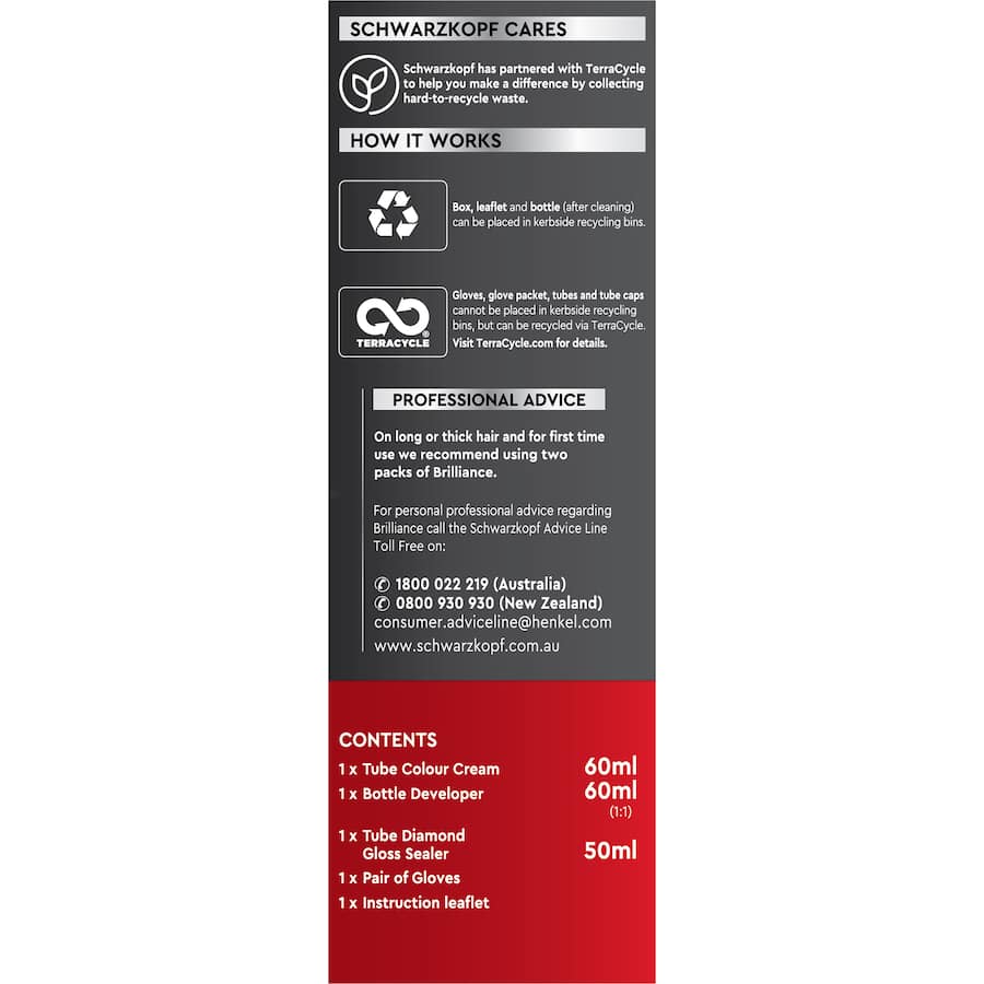 Schwarzkopf Brilliance Permanent Hair Colour 95 Smoky Grey Hair