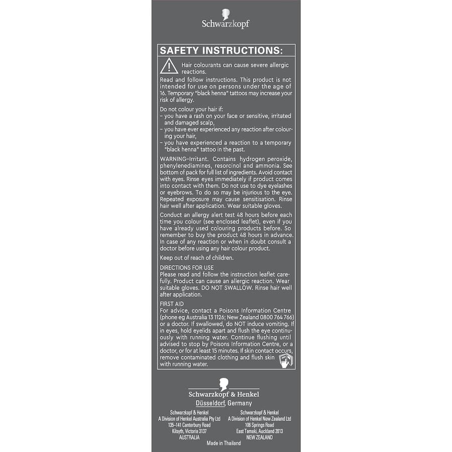 Schwarzkopf Brilliance Permanent Hair Colour 95 Smoky Grey Hair