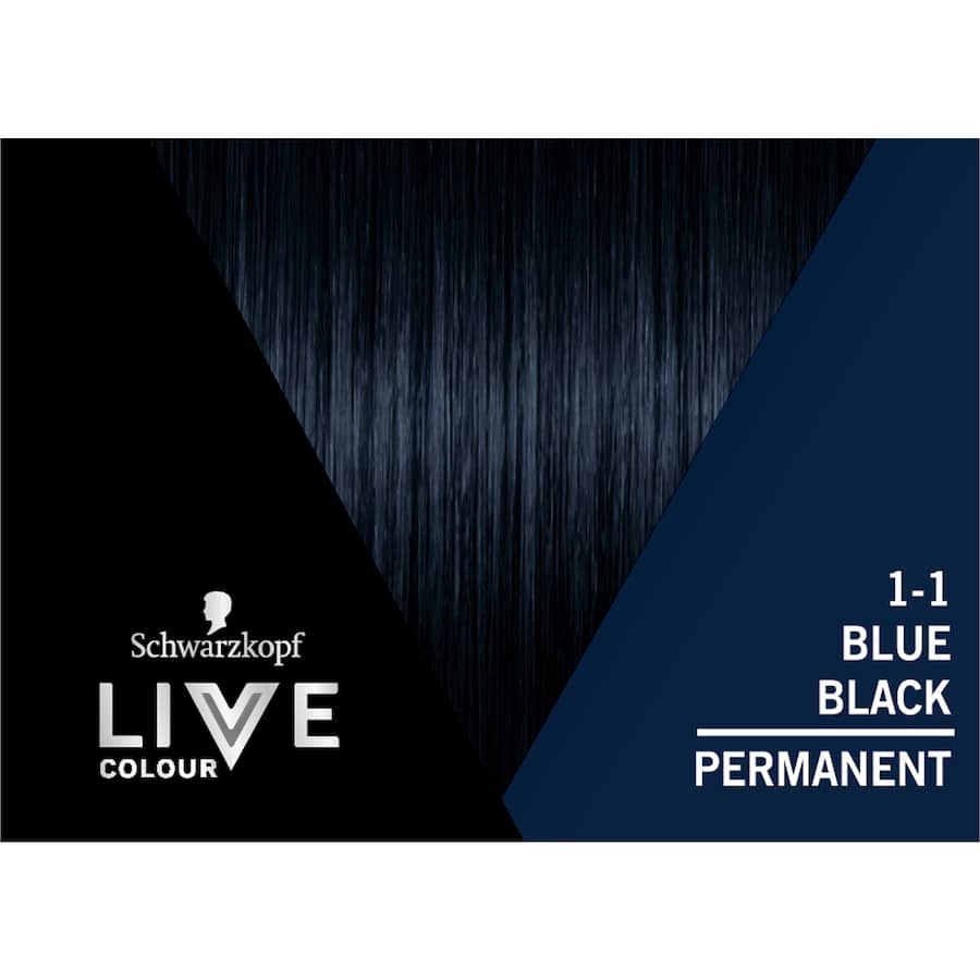Schwarzkopf Live Colour Permanent Hair Colour Blue Black 1pack