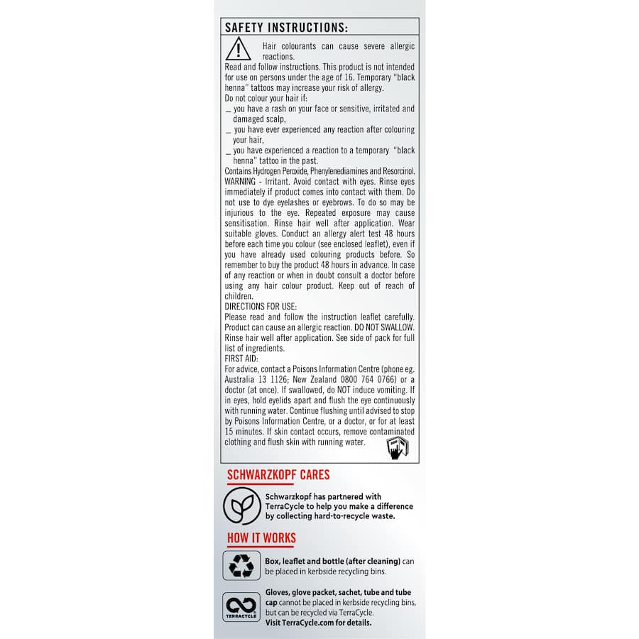 Schwarzkopf Live Colour Permanent Hair Colour Dark Brown 3.0